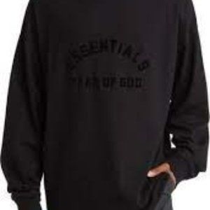 NWT Fear of God Essentials Long Sleeve Cotton Blend Graphic T-Shirt